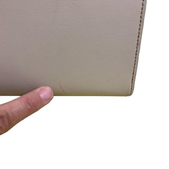 Rosenio Splendid Beige Structured Doctors Handbag Bag w Shoulder Strap - Picture 15 of 16